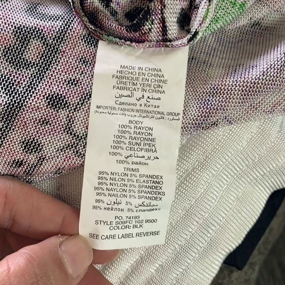 Bebe Pink/White Sequinned Floral Mini Length Dress Size S - Picture 10 of 12